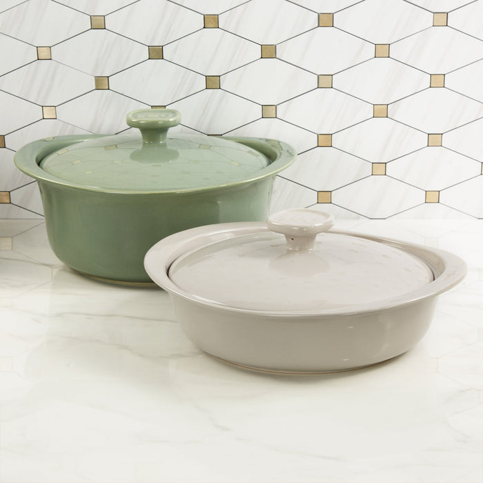 BergHOFF Balance 4pc Stone Casserole Set With Stone Cover - Bakeware Sets