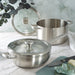 BergHOFF Leo Graphite 4pc Cookware Set With Glass Lids, 18/10 Stainless Steel - Cookware Sets