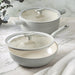 BergHOFF Balance 4pc Nonstick Ceramic Stockpot and Wok Pan Set With Glass Lids, CeraGreen, Moonmist - Stock Pots