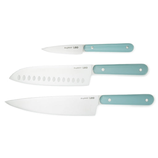 BergHOFF Leo Glints 3Pc Stainless Steel Cutlery Set, Slate - Kitchen Knives