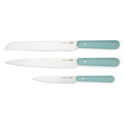 BergHOFF Leo Glints 3Pc Cutlery Set, Stainless Steel Blades, Slate - Kitchen Knives
