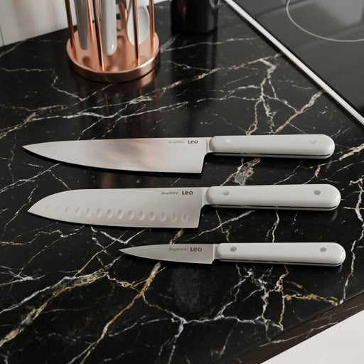 BergHOFF Leo Glints 3Pc Stainless Steel Cutlery Set, Spirit - Kitchen Knives