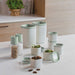 BergHOFF Balance 8Pc Stackable Food Container Set, Moonmist and Sage - Food Storage Containers