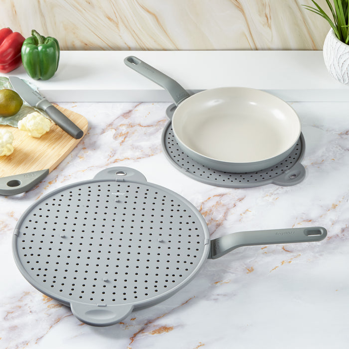 BergHOFF Silicone 2pc Splatter Screen Set for 6" to 12.5" Pots and Pans