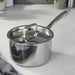 BergHOFF Professional Tri-Ply 18/10 Stainless Steel 6.25" Saucepan with SS Lid, 2qt - Saucepans