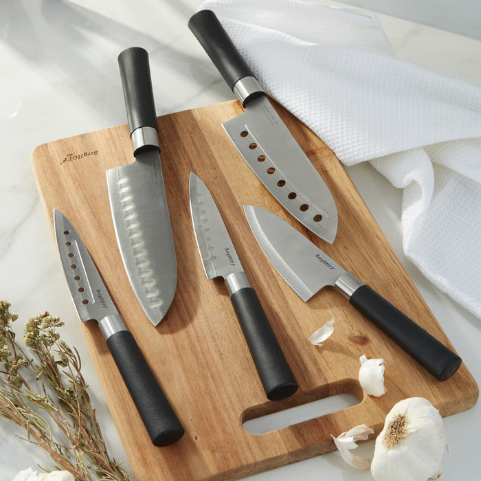 DiNA Codon 5pc Stainless Steel Santoku Set — BergHOFF