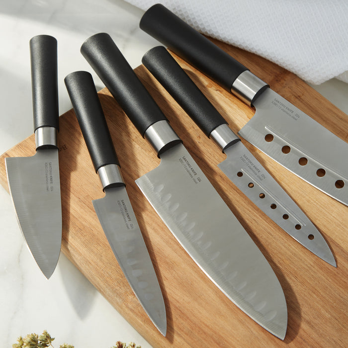 DiNA Codon 5pc Stainless Steel Santoku Set — BergHOFF