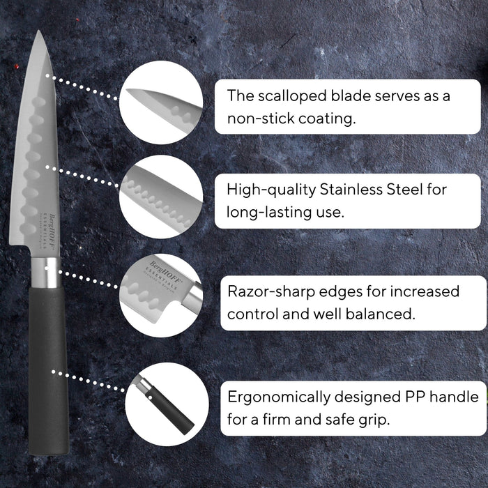 BergHOFF DiNA Codon 3pc Stainless Steel Santoku Set - Kitchen Knives