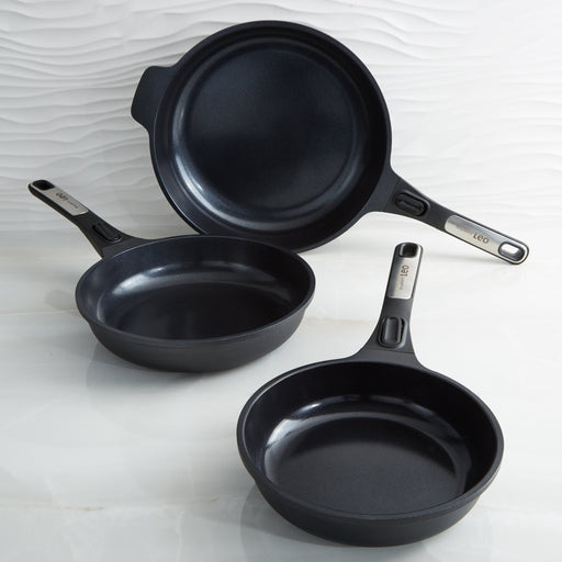 BergHOFF Leo Phantom 3pc Nonstick Ceramic Fry Pan Set - Skillets & Frying Pans