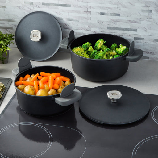 BergHOFF Leo Phantom 4pc Nonstick Ceramic Stockpot Set - Cookware Sets