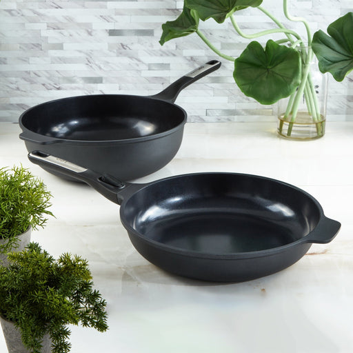 BergHOFF Leo Phantom 2pc Nonstick Ceramic Stir Fry Cookware Set - Cookware Sets