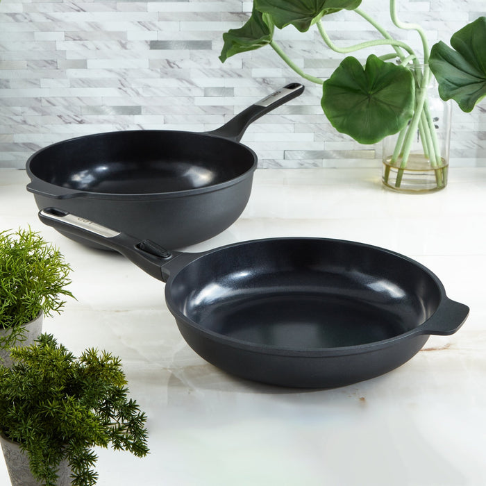 BergHOFF Leo Phantom 2pc Nonstick Ceramic Stir Fry Cookware Set - Cookware Sets