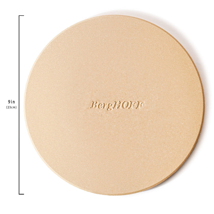 BergHOFF Leo 9.5" Pizza Stone with Pizza Cutter Set, Small - Pizza Stones