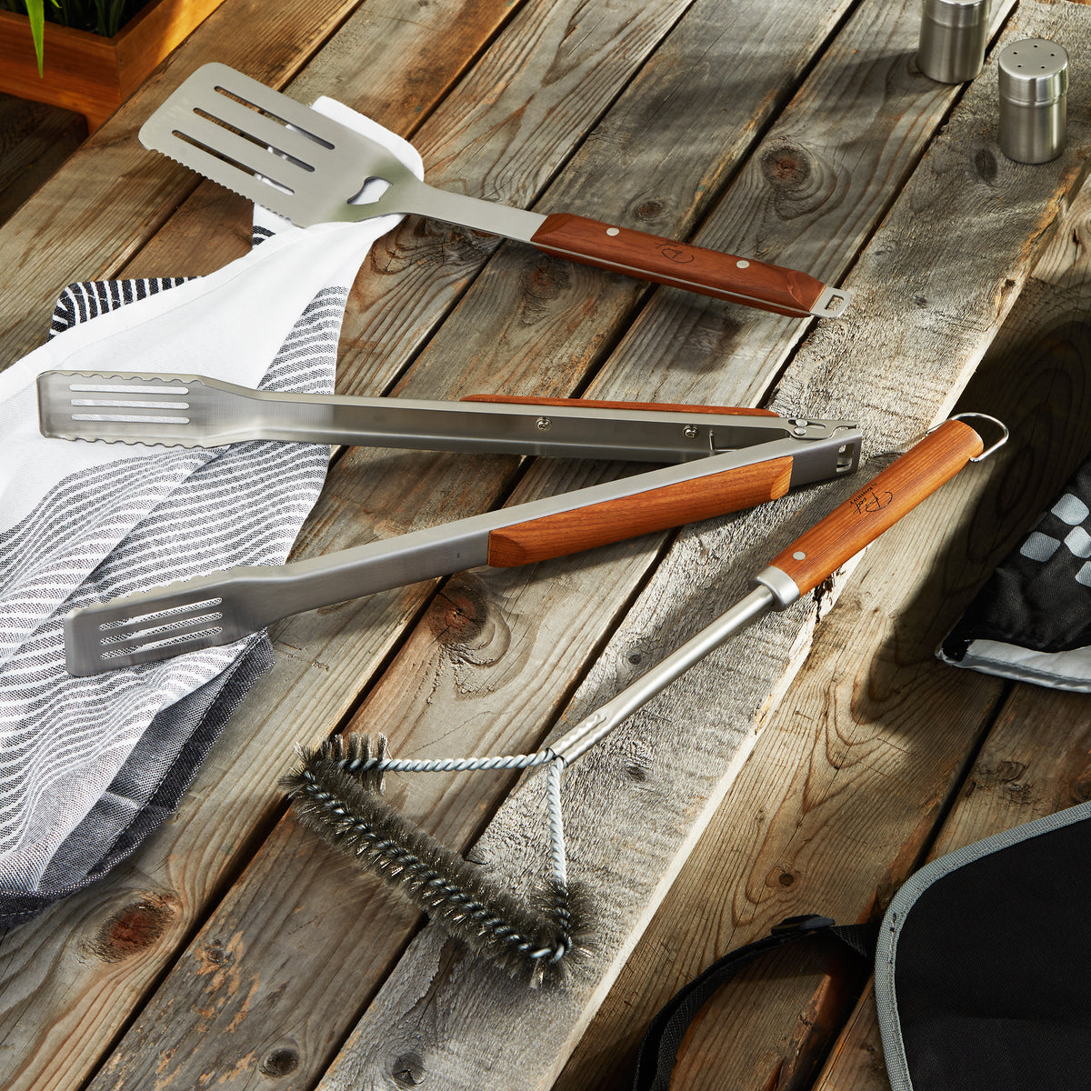 Stainless Steel 3Pc BBQ Tool Set — BergHOFF