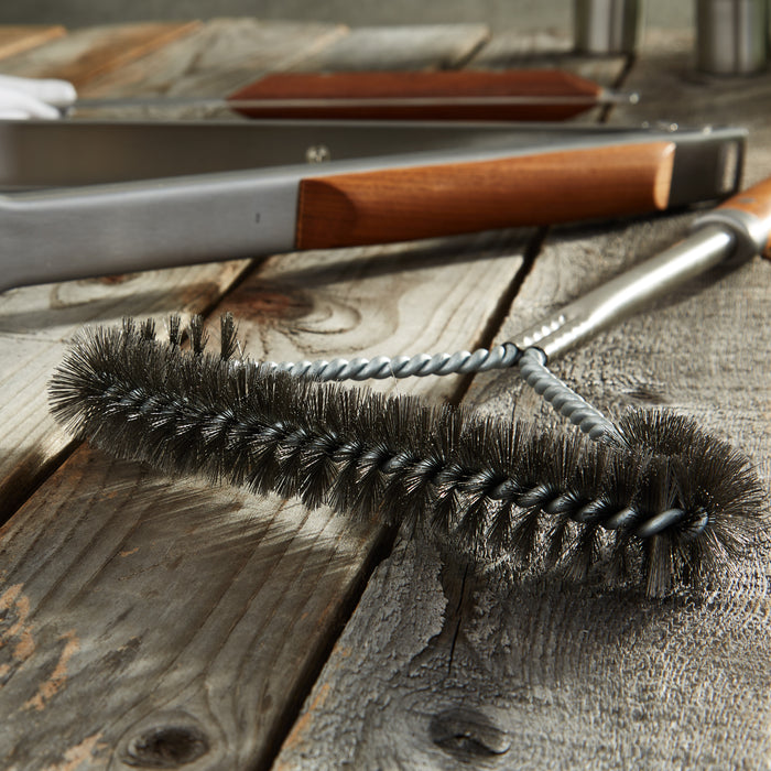 Image 3 of 2Pc Stainless Steel BBQ Tongs and Brush Set
