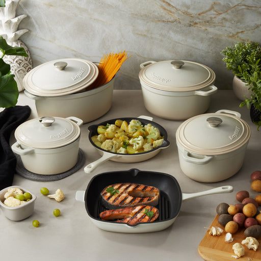 Image 2 of Neo 10pc Cast Iron Cookware Set, Meringue