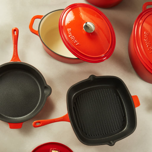 Image 2 of Neo 10pc Cast Iron Cookware Set, Orange