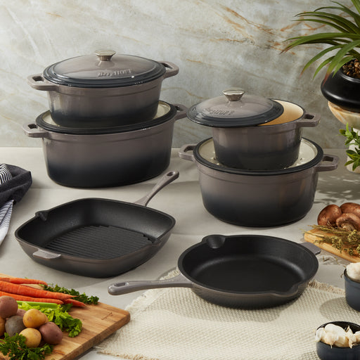 Image 1 of Neo 10pc Cast Iron Cookware Set, Oyster