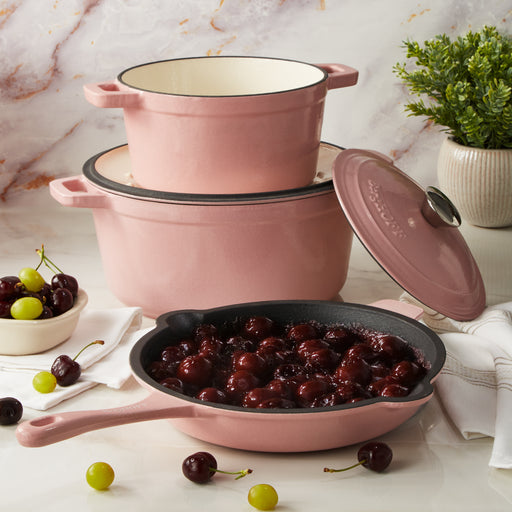 Image 2 of Neo 10pc Cast Iron Cookware Set, Pink