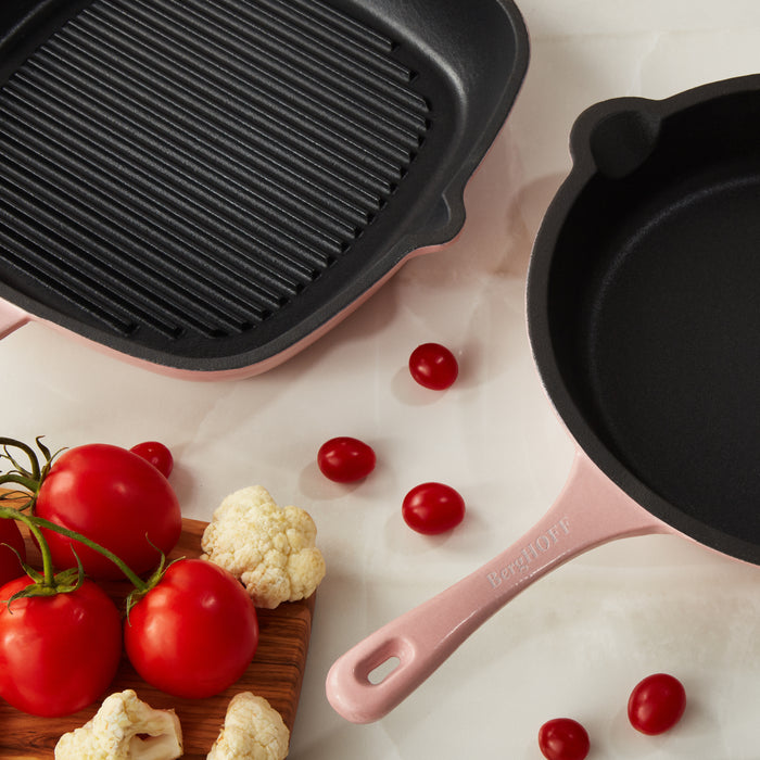 Image 3 of Neo 10pc Cast Iron Cookware Set, Pink