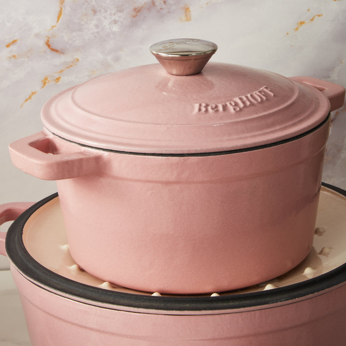 Image 6 of Neo 10pc Cast Iron Cookware Set, Pink