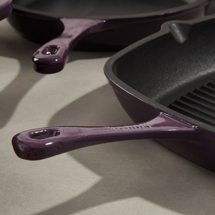Image 6 of Neo 10pc Cast Iron Cookware Set, Purple
