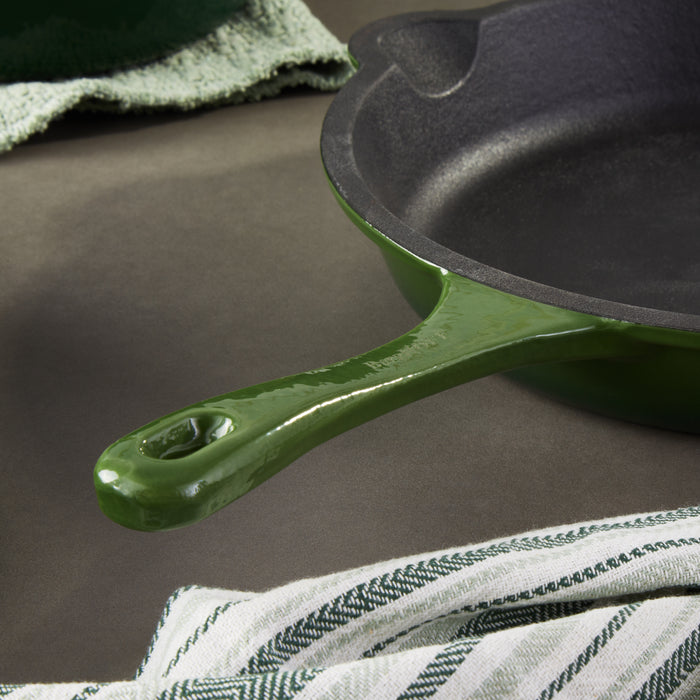 Image 13 of Neo 10pc Cast Iron Cookware Set, Green