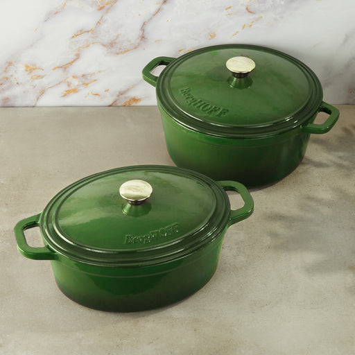 Image 1 of Neo 4pc Cast Iron Cookware Set, 5qt. & 7qt., Green