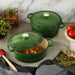 Image 2 of Neo 4pc Cast Iron Cookware Set, 5qt. & 7qt., Green
