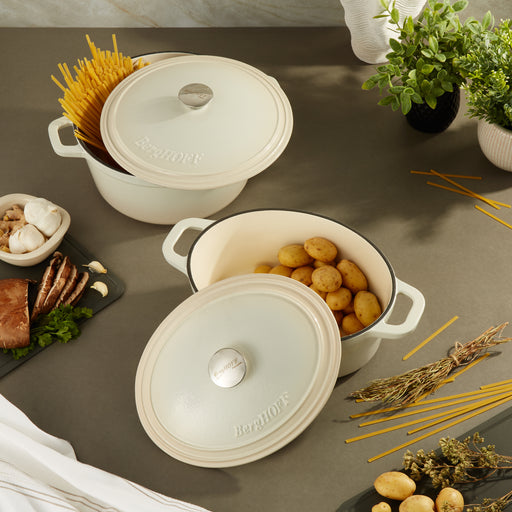Image 2 of Neo 4pc Cast Iron Cookware Set, 5qt. & 7qt., Meringue