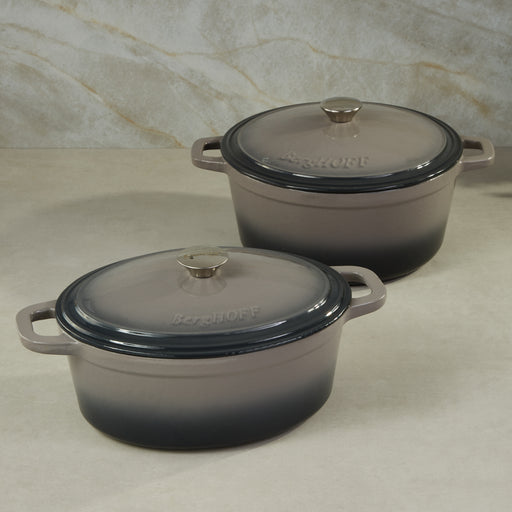 Image 1 of Neo 4pc Cast Iron Cookware Set, 5qt. & 7qt., Oyster