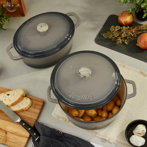 Image 2 of Neo 4pc Cast Iron Cookware Set, 5qt. & 7qt., Oyster