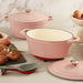 Image 3 of Neo 4pc Cast Iron Cookware Set, 5qt. & 7qt., Pink