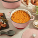 Image 4 of Neo 4pc Cast Iron Cookware Set, 5qt. & 7qt., Pink