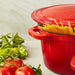 Image 5 of Neo 4pc Cast Iron Cookware Set, 5qt. & 7qt., Red
