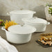 Image 2 of Neo 6pc Cast Iron Dutch Oven Cookware Set with Lids, White