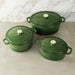 Image 1 of Neo 6pc Cast Iron Dutch Oven Cookware Set with Lids, Green