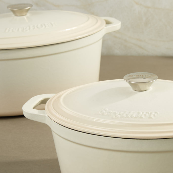 Image 5 of Neo 6pc Cast Iron Dutch Oven Cookware Set with Lids, Meringue
