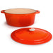Image 6 of Neo 6pc Cast Iron Dutch Oven Cookware Set with Lids, Orange