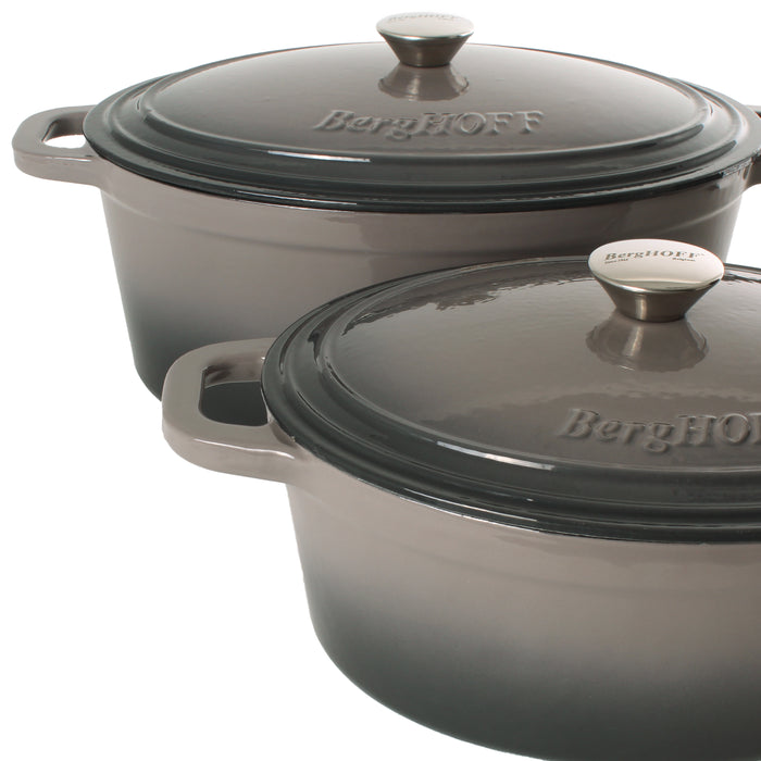Image 11 of Neo 6pc Cast Iron Dutch Oven Cookware Set with Lids, Oyster