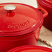 Image 6 of Neo 6pc Cast Iron Dutch Oven Cookware Set with Lids, Red