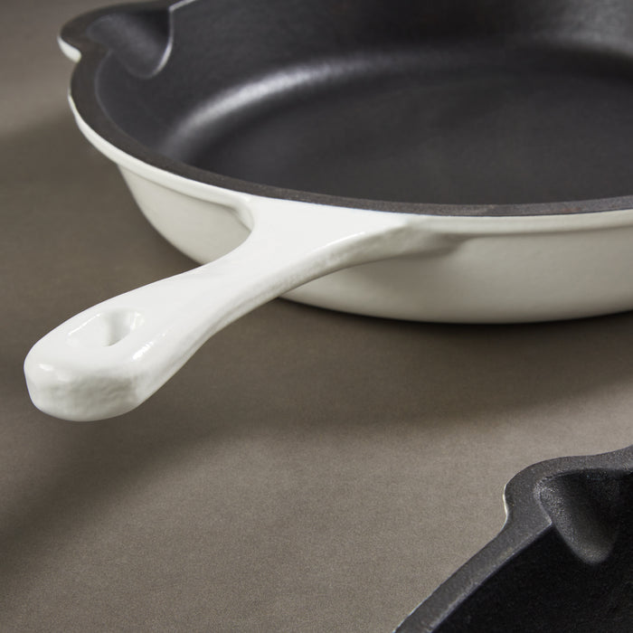 Image 5 of Neo 9pc Cast Iron Cookware Set, White