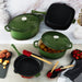 Image 2 of Neo 9pc Cast Iron Cookware Set, Green