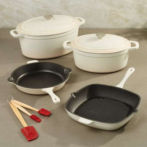 Image 1 of Neo 9pc Cast Iron Cookware Set, Meringue