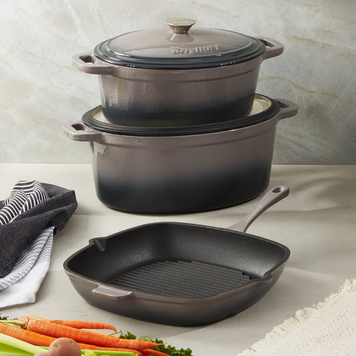 Image 6 of Neo 9pc Cast Iron Cookware Set, Oyster