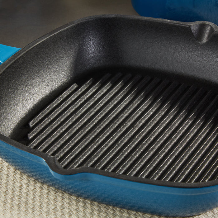 Image 4 of Neo 9pc Cast Iron Cookware Set, Blue