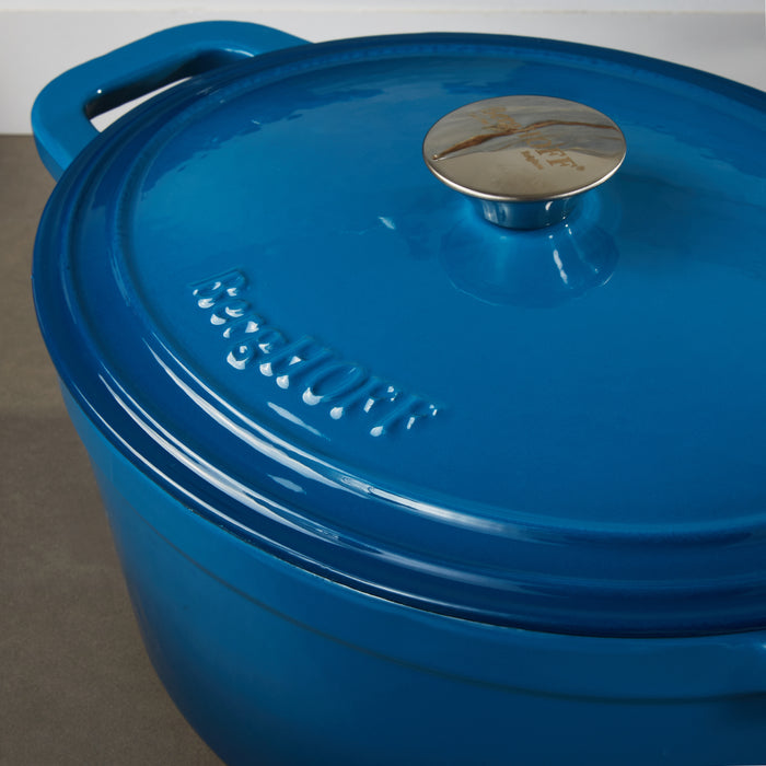 Image 8 of Neo 9pc Cast Iron Cookware Set, Blue