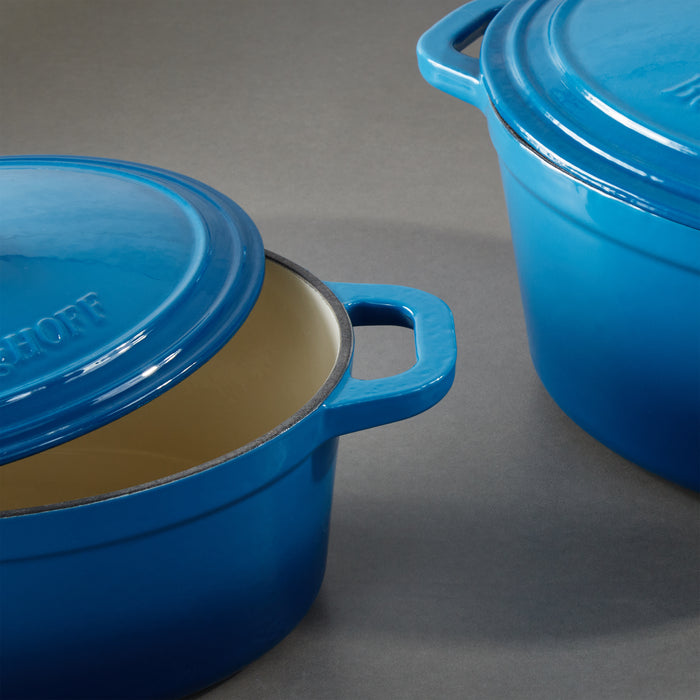 Image 10 of Neo 9pc Cast Iron Cookware Set, Blue