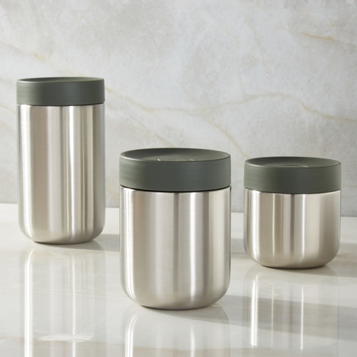 Image 1 of Nommie Stainless Steel 3pc Food Container, Steel