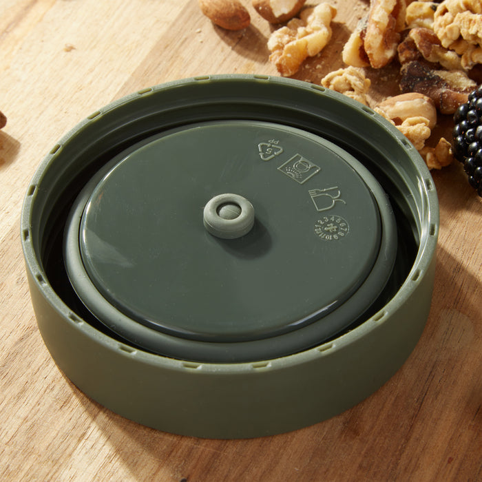 Image 3 of Nommie Stainless Steel 3pc Food Container, Green